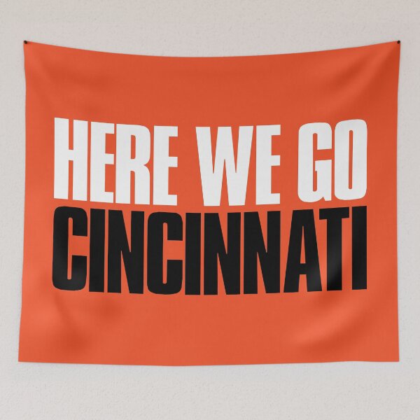 Item preview, Here we go Cincinnati Fan designed and sold by elhefe.