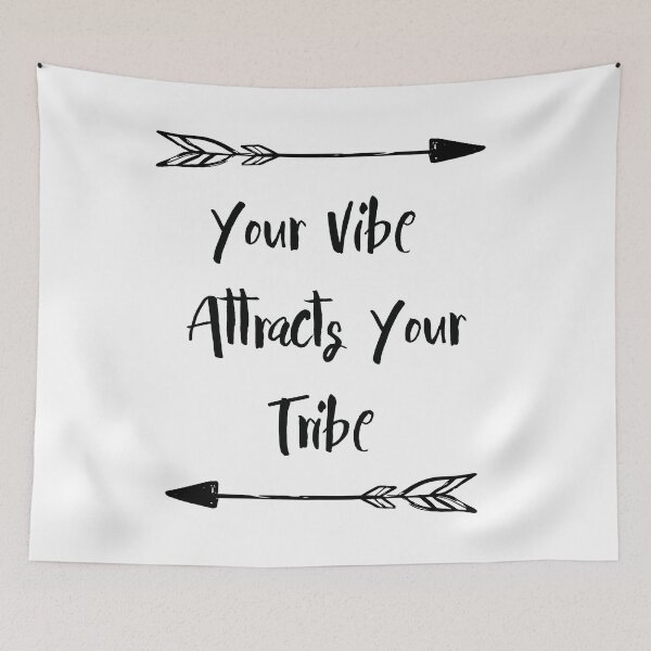 Item preview, Your Vibe Attracts Your Tribe - Bestie Quotes designed and sold by MysticMagpie.