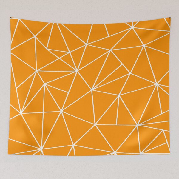 Item preview, Geometric Abstract Pattern, Bright Orange designed and sold by meggydesigns.