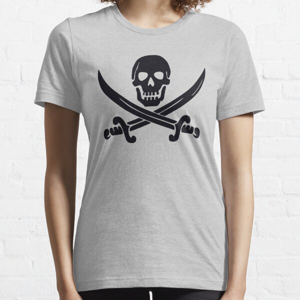 Pirates of the Caribbean Skull torches Logo Disney T-Shirt