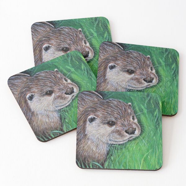 Item preview, Little River Otter Painting designed and sold by Art by Kirsten Sneath.