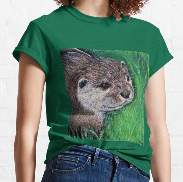 Little River Otter Painting Classic T-Shirt