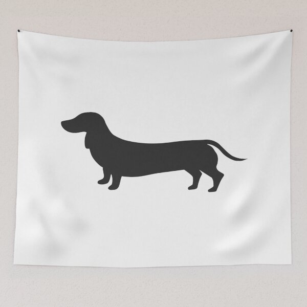 Item preview, Dachshund Dog Silhouette Black designed and sold by SmartPooch.