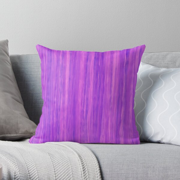 Grape Colored Vertical Stripes Throw Pillow