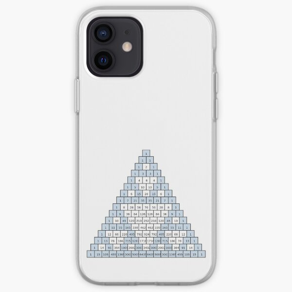 Math-based images in everyday children's setting lay the foundation for subsequent mathematical abilities. Pascal's Triangle,  треугольник паскаля, #PascalsTriangle,  #треугольникпаскаля iPhone Soft Case