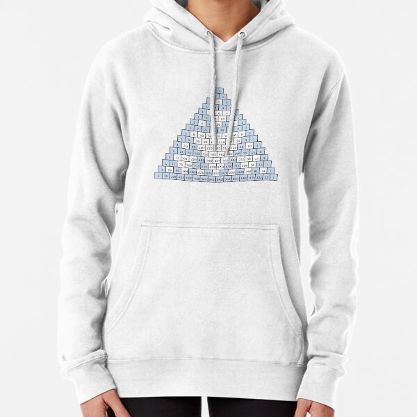 Math-based images in everyday children's setting lay the foundation for subsequent mathematical abilities. Pascal's Triangle,  треугольник паскаля, #PascalsTriangle,  #треугольникпаскаля Pullover Hoodie