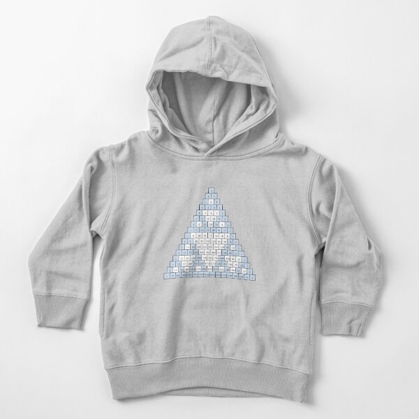 Math-based images in everyday children's setting lay the foundation for subsequent mathematical abilities. Pascal's Triangle,  треугольник паскаля, #PascalsTriangle,  #треугольникпаскаля Toddler Pullover Hoodie