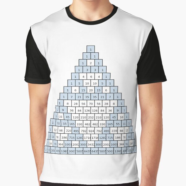 Math-based images in everyday children's setting lay the foundation for subsequent mathematical abilities. Pascal's Triangle,  треугольник паскаля, #PascalsTriangle,  #треугольникпаскаля Graphic T-Shirt