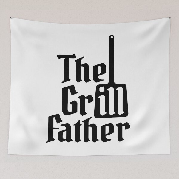 Item preview, The Grillfather Barbeque Grillmaster Chef BBQ Party Gift designed and sold by peter2art.