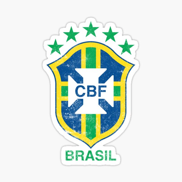 Brasil Soccer Flag Team Brazil Support Gift Sticker for Sale by