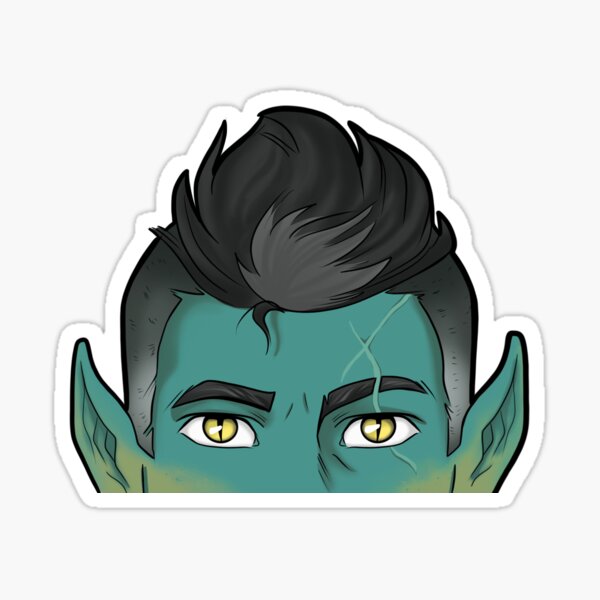 Fjord Peeper sticker Sticker