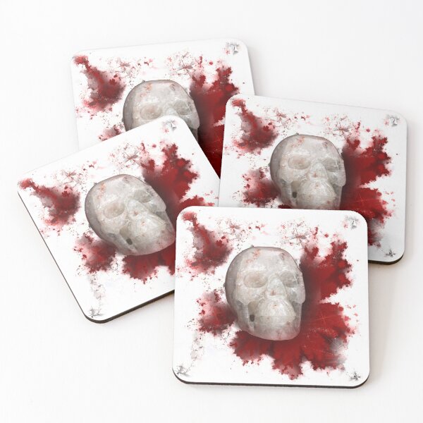 Item preview, Crystal Skull With Red On Transparent Background designed and sold by Terri Waters Photography & Design.