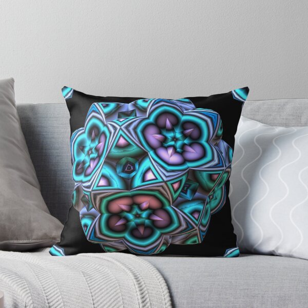 Item preview, Lavender and Teal 3-D Fractal Pattern designed and sold by Lyle Hatch.