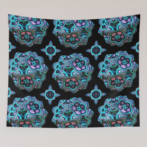 Item preview, Lavender and Teal 3-D Fractal Pattern designed and sold by Lyle Hatch.