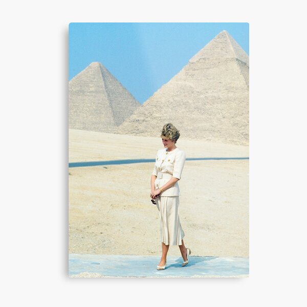 Princess Diana Egypt 1992 Metal Print