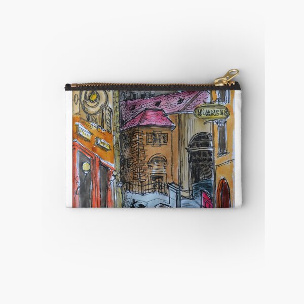 Item preview, Watercolor Sketch - Genève, Old Town, Rue Chasse-Coq designed and sold by Igor Pozdnyakov.