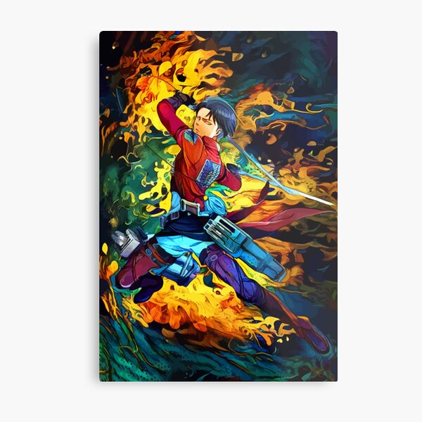 Colorful Levi Aura Metal Print
