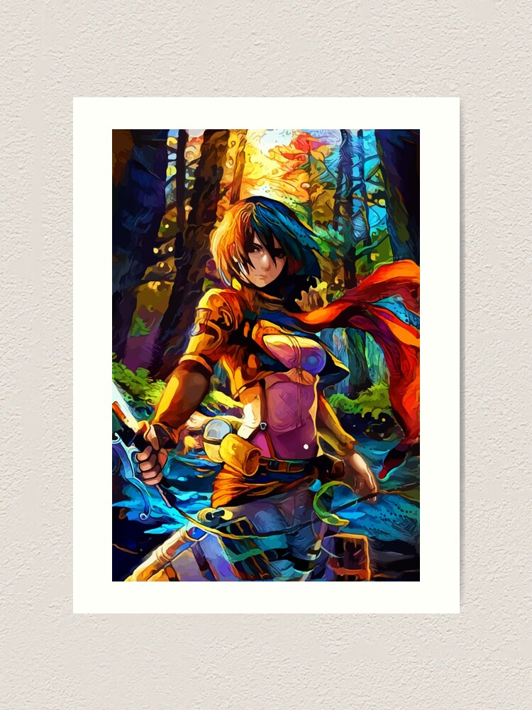 Colorful Mikasa At Forest Art Print For Sale By Hustlart Redbubble 5332