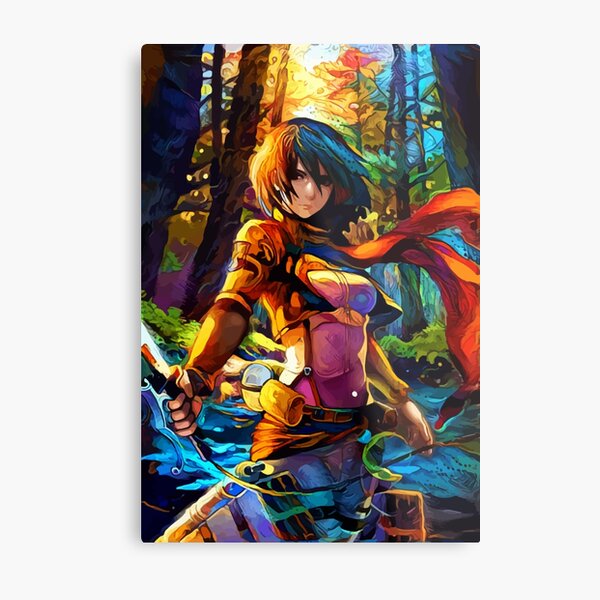 Colorful mikasa at forest Metal Print