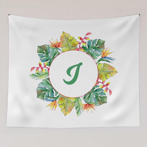 Item preview, Tropical Leaves Monogram I designed and sold by MysticMagpie.