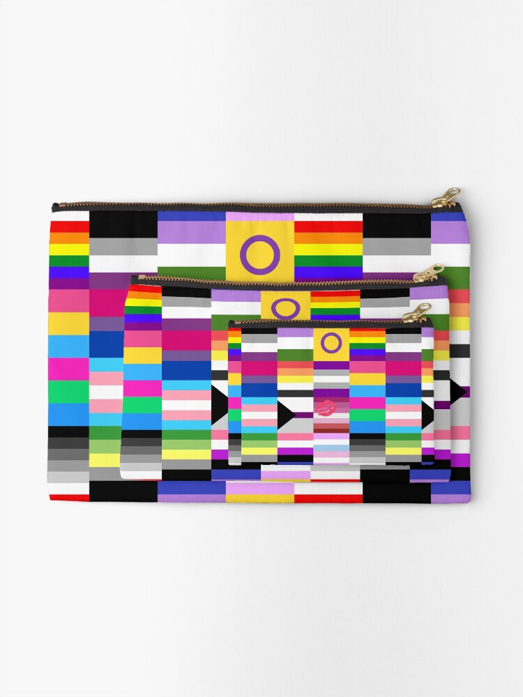 Lgbt Pride Flags Collage Zipper Pouch By Scottykat Redbubble