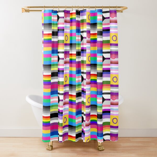 Lgbt Pride Flags Collage Shower Curtain For Sale By Scottykat Redbubble