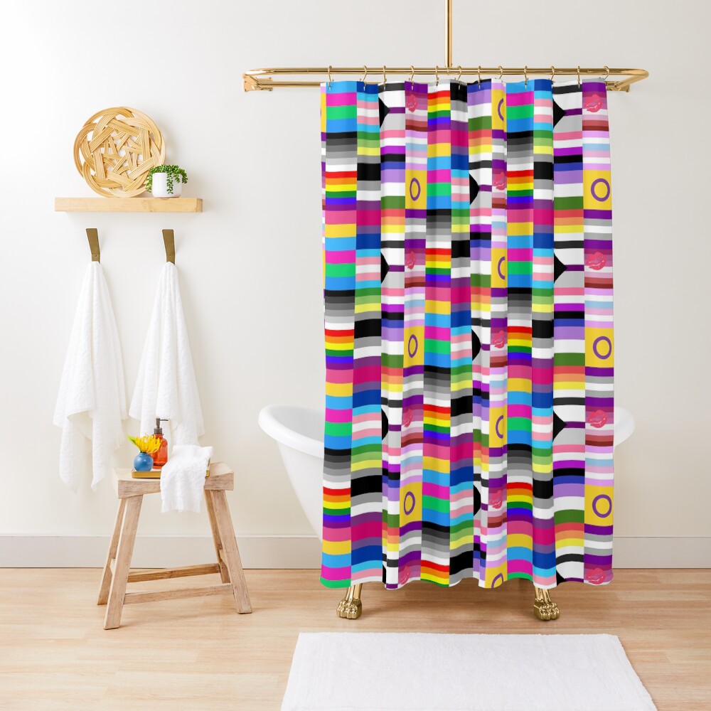 Lgbt Pride Flags Collage Shower Curtain For Sale By Scottykat Redbubble