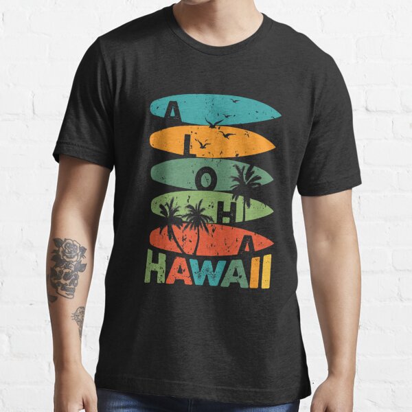 surfboards hawaii t shirts