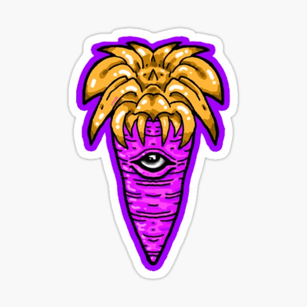 CARROTTRiBE purple orange logo Sticker