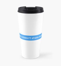 Taza de viaje joey no comparte comida