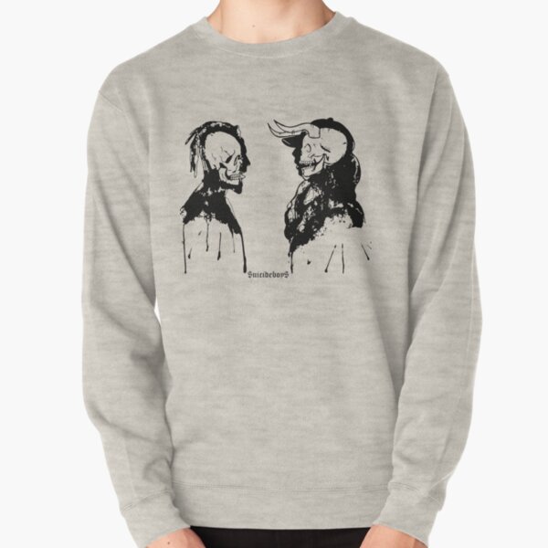 SuicideboyS $uicideboy$ Art Outlines Demons Pullover Sweatshirt