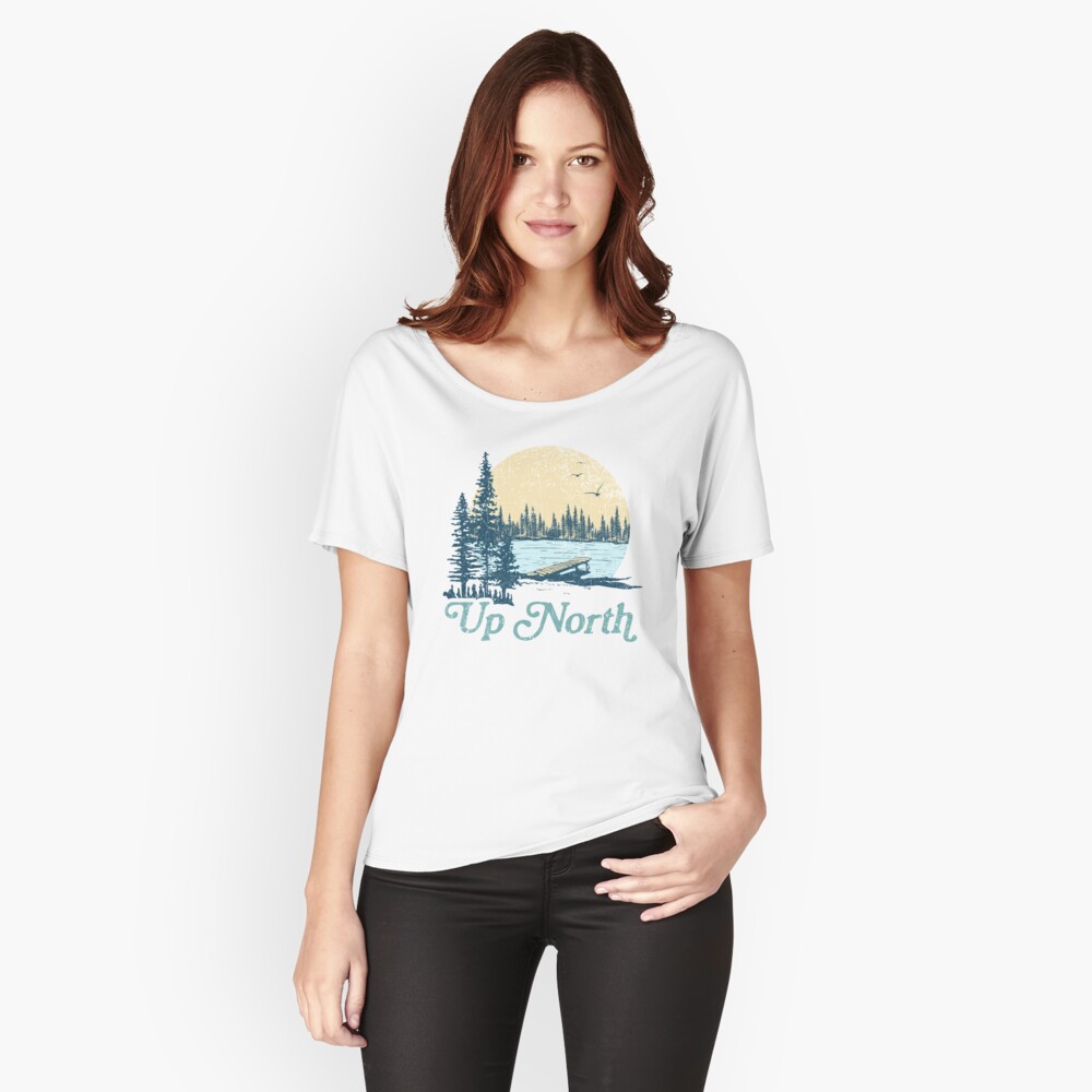 Vista previa del artículo con la obra «Camiseta ancha», diseñado y vendido por GreatLakesLocal.