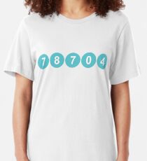 78704 Austin Zip Code Slim Fit T-Shirt