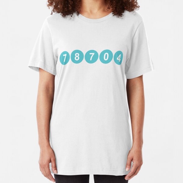 78704 Austin Zip Code Slim Fit T-Shirt