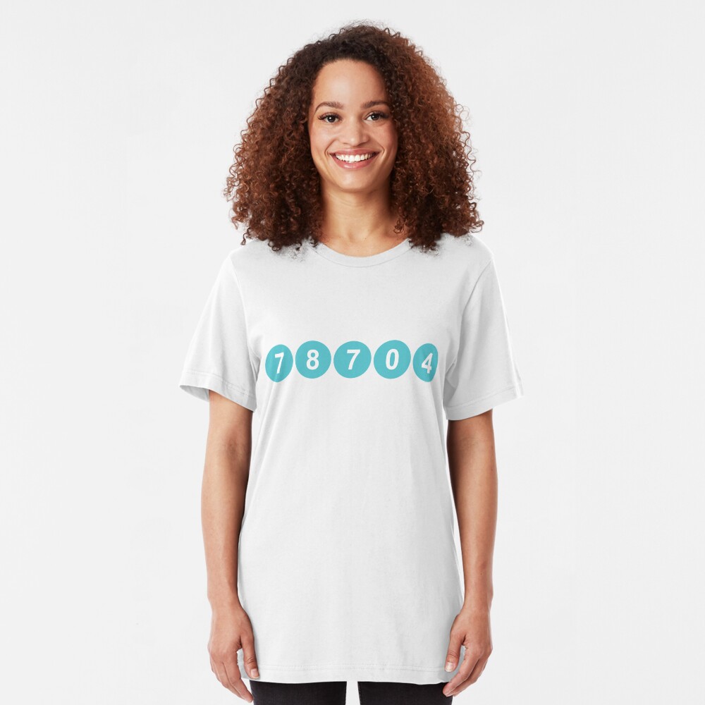 78704 Austin Zip Code Slim Fit T-Shirt