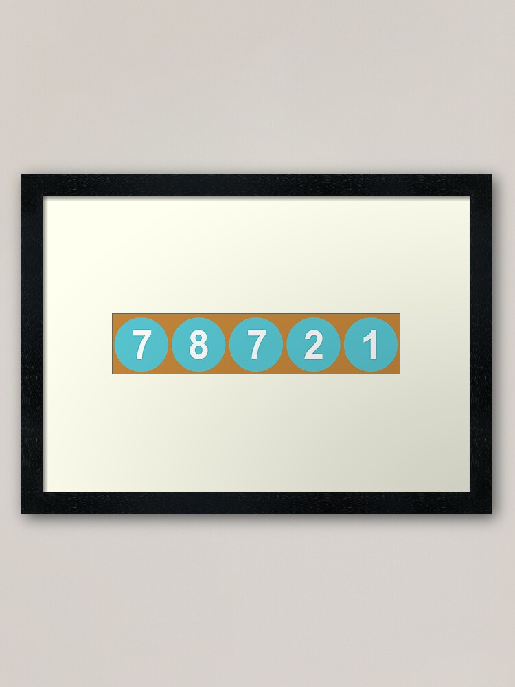 Alternate view of 78721 Austin Zip Code Framed Art Print