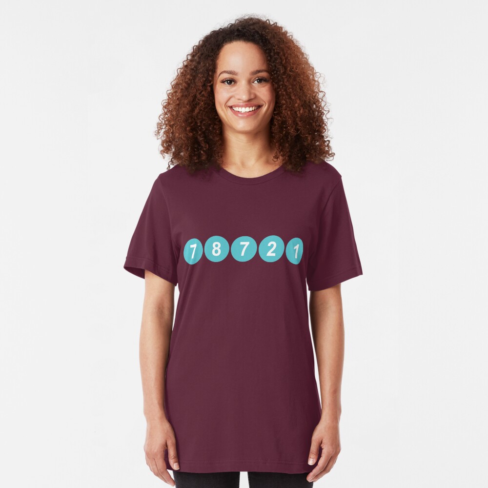 78721 Austin Zip Code Slim Fit T-Shirt
