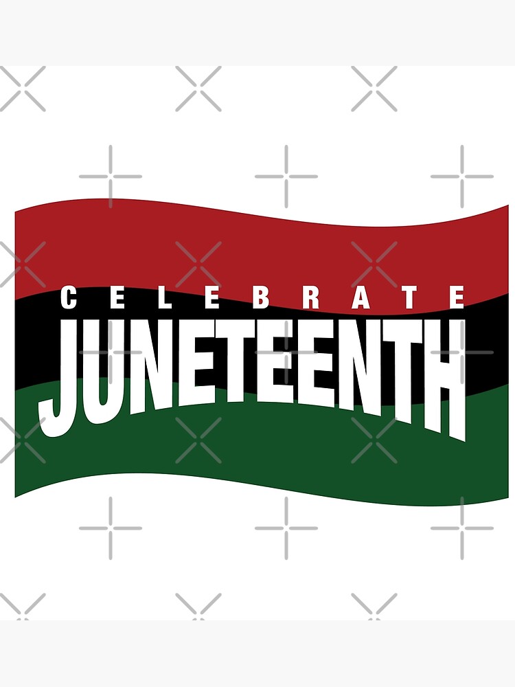 celebrate juneteenth african flag framed art print by