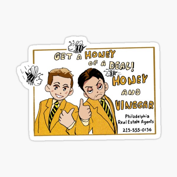 "Honey and Vinegar Realty" Sticker by tinratio Redbubble