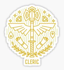 Pegatina Emblema de clérigo minimalista