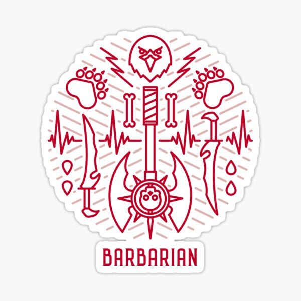 Barbarian Sticker