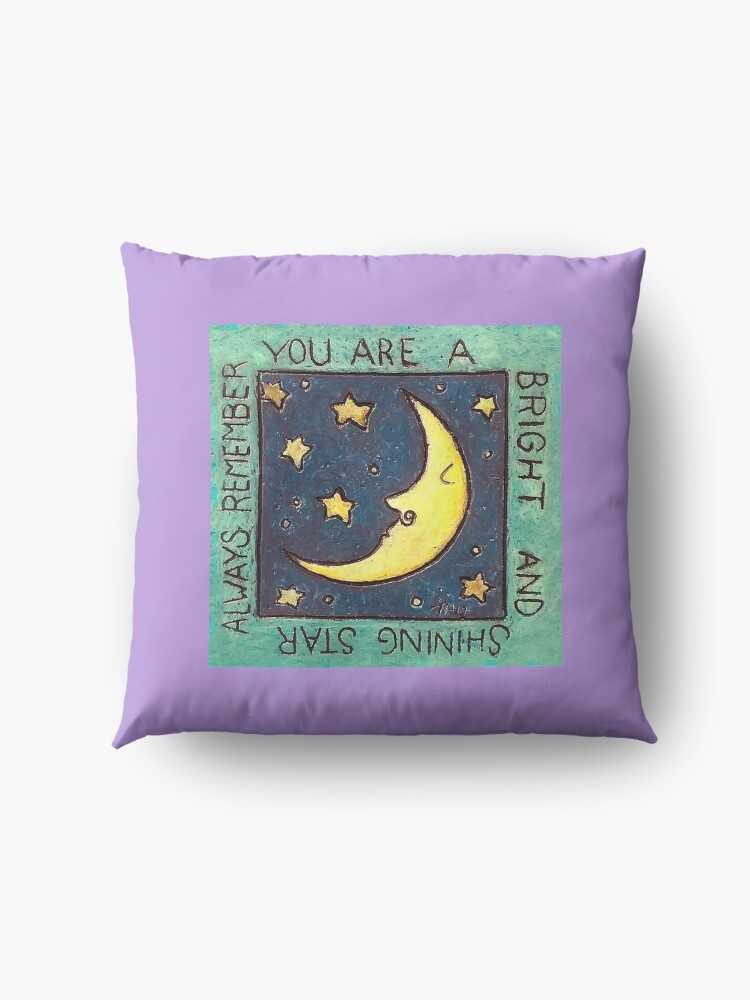 Alternate view of Always remember, you are a bright and shining star. Floor Pillow