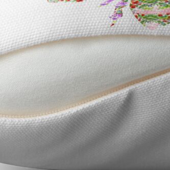 Alternate view of Floral Worker Bee Throw Pillow