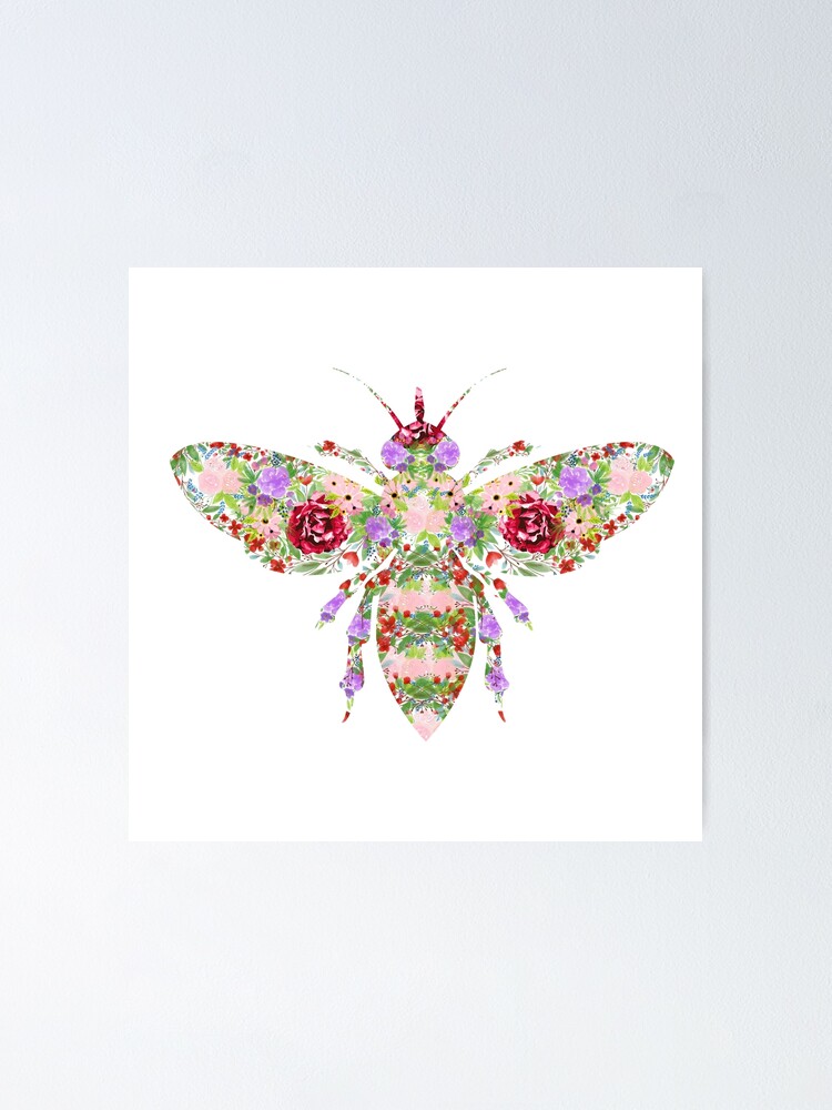 Alternate view of Floral Worker Bee Poster