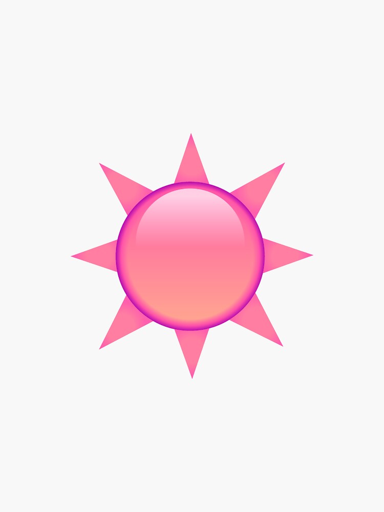 Pink transparent Sun