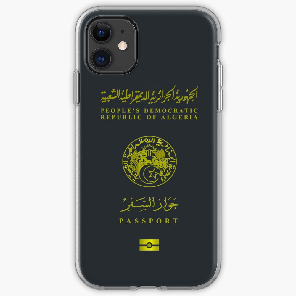 Coque iPhone « Passeport algérien Design de vêtements », par