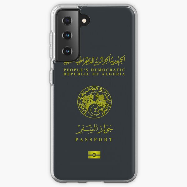 Passeport algérien - Design de vêtements Coque souple Samsung Galaxy