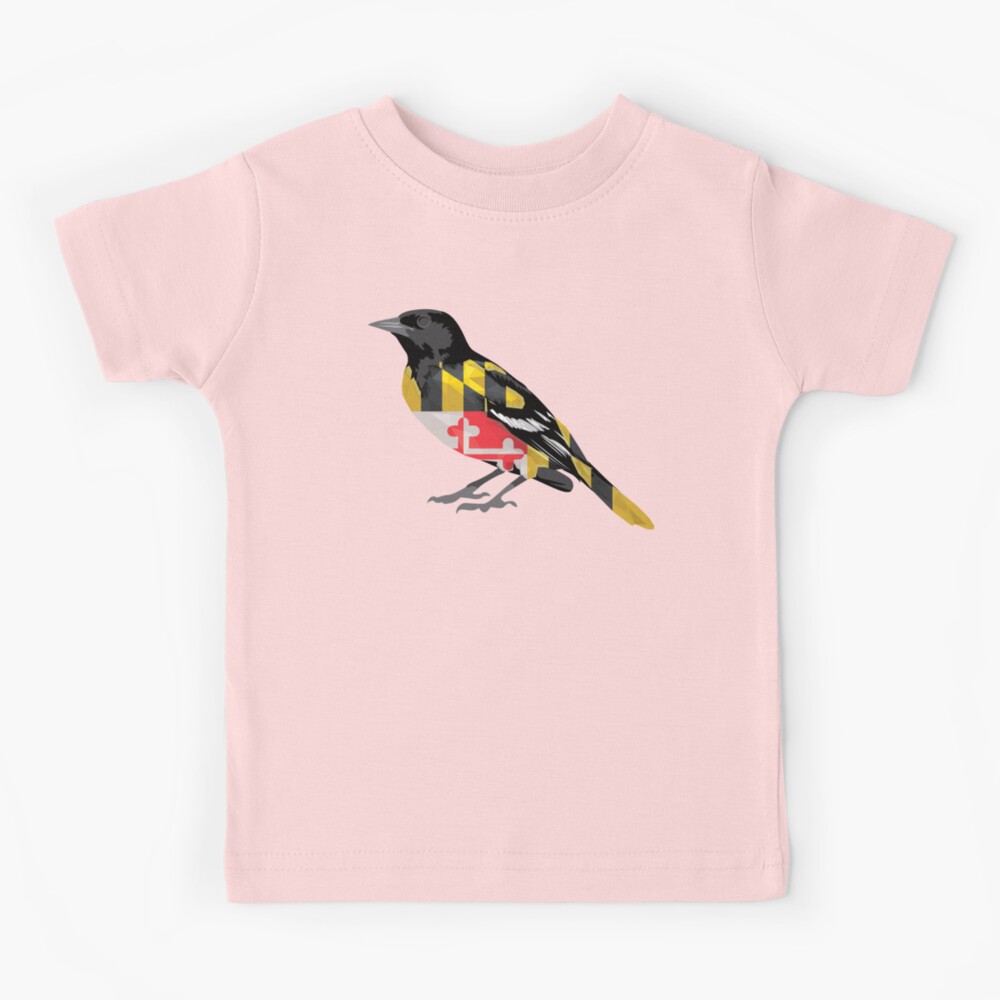 Vintage Oriole Bird Common in Baltimore Maryland Raglan Baseball Tee