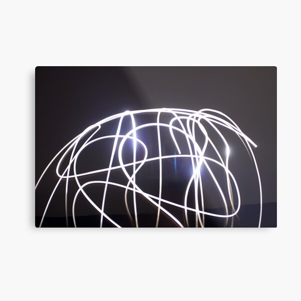 Light Painting Metal Print