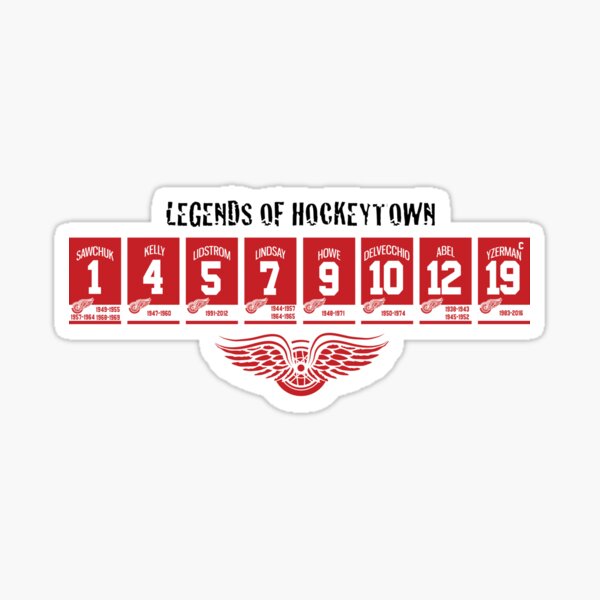 Hockeytown Legends Sticker